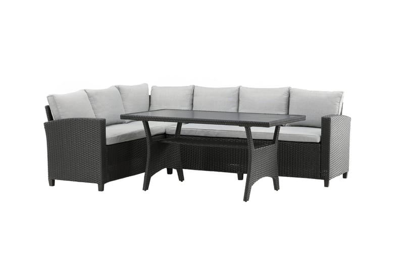 Bentwood Loungegrupp Utomhus 5-sits - Svart/Grå - Utemöbler - Utegrupp - Loungegrupp