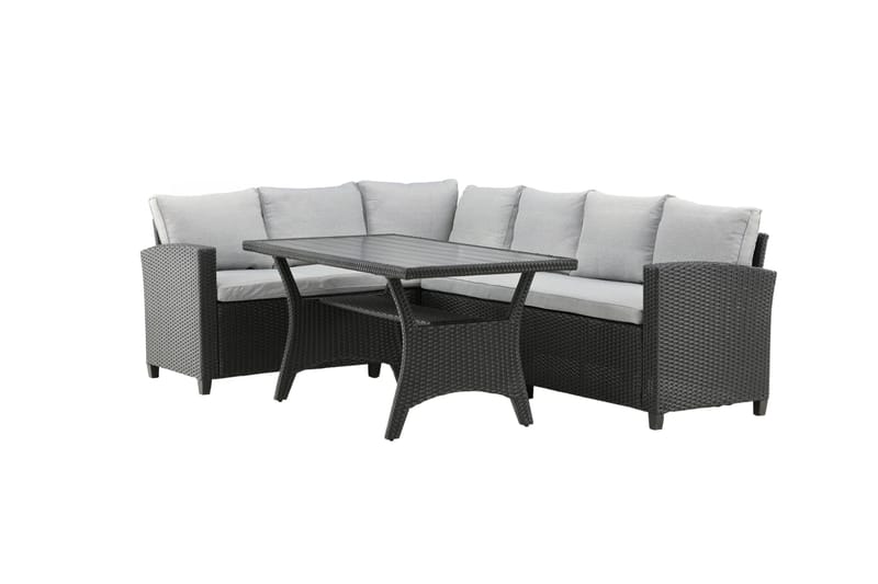 Bentwood Loungegrupp Utomhus 5-sits - Svart/Grå - Utemöbler - Utegrupp - Loungegrupp
