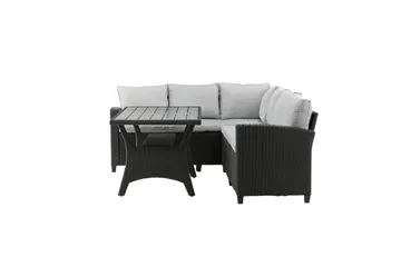 Bentwood Loungegrupp Utomhus 5-sits - Svart/Grå - Utemöbler - Utegrupp - Loungegrupp
