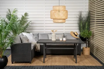Bentwood Loungegrupp Utomhus 5-sits - Svart/Grå - Utemöbler - Utegrupp - Loungegrupp
