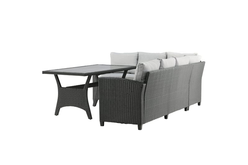 Bentwood Loungegrupp Utomhus 5-sits - Svart/Grå - Utemöbler - Utegrupp - Loungegrupp