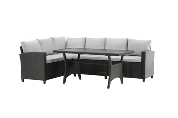 Bentwood Loungegrupp Utomhus 5-sits - Svart/Grå - Utemöbler - Utegrupp - Loungegrupp