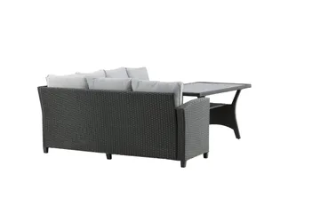 Bentwood Loungegrupp Utomhus 5-sits - Svart/Grå - Utemöbler - Utegrupp - Loungegrupp