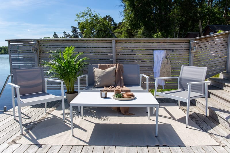 Break Loungegrupp Utomhus 4-sits - Vit - Utemöbler - Utegrupp - Loungegrupp