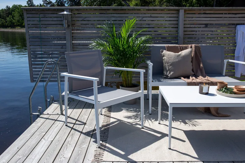 Break Loungegrupp Utomhus 4-sits - Vit - Utemöbler - Utegrupp - Loungegrupp