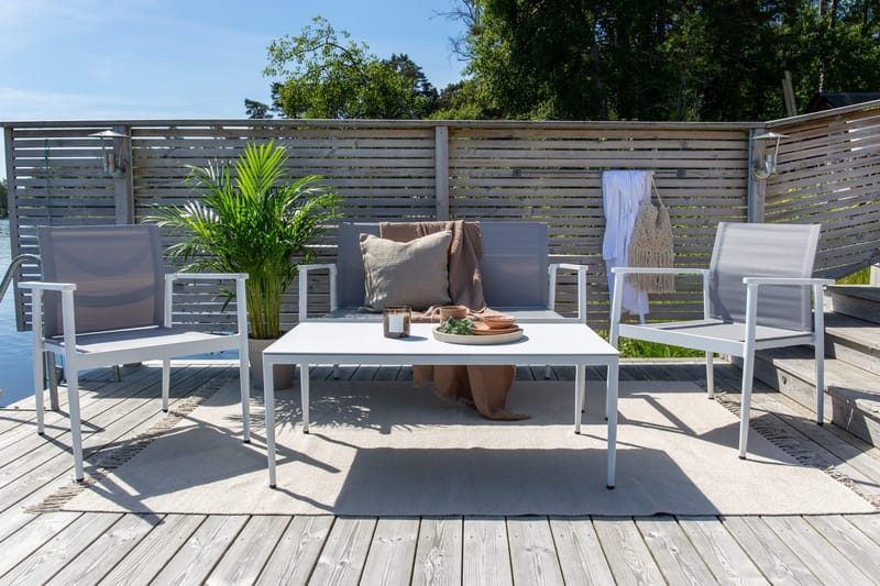 Break Loungegrupp Utomhus 4-sits - Vit - Utemöbler - Utegrupp - Loungegrupp