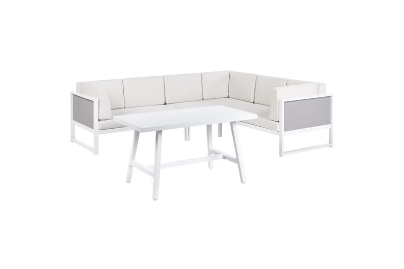 Loungegrupp Castella/Fratte Vit/Grå - Vit/Grå - Utemöbler - Utegrupp - Loungegrupp