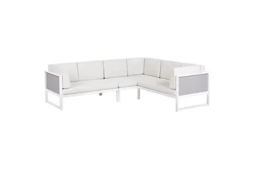 Loungegrupp Castella/Fratte Vit/Grå - Vit/Grå - Utemöbler - Utegrupp - Loungegrupp