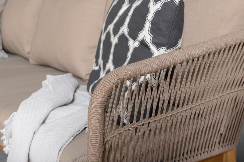 Chania HörnLoungegrupp Utomhus - Brun - Utemöbler - Utegrupp - Loungegrupp