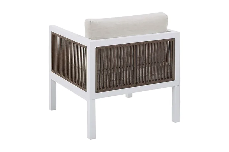 Columbero Loungegrupp Utomhus 5-sits - Vit/Brun - Utemöbler - Utegrupp - Loungegrupp