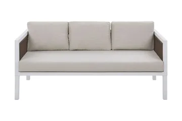 Columbero Loungegrupp Utomhus 5-sits - Vit/Brun - Utemöbler - Utegrupp - Loungegrupp