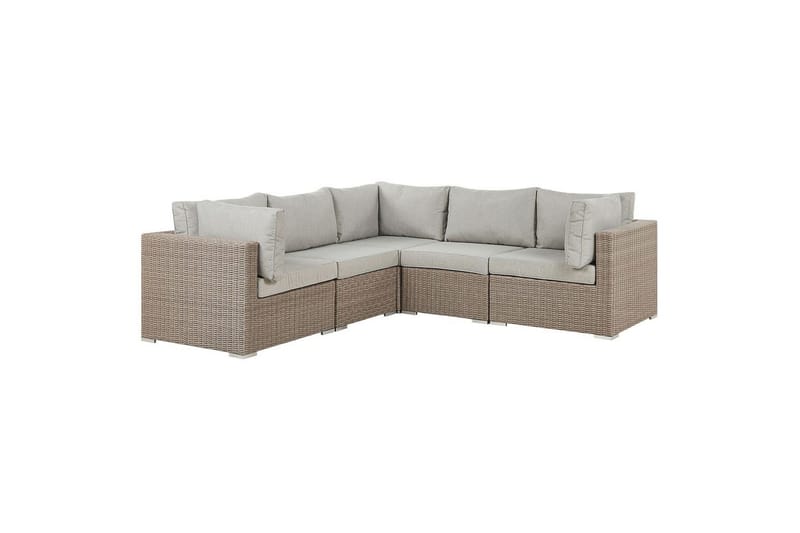 Loungegrupp Contare Grå/beige, Högervänd - Grå/beige, Högervänd - Utemöbler - Utegrupp - Loungegrupp