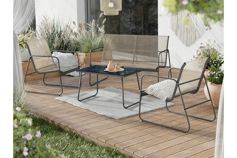 Corpach Soffgrupp Anthracite - Utemöbler - Utegrupp - Loungegrupp