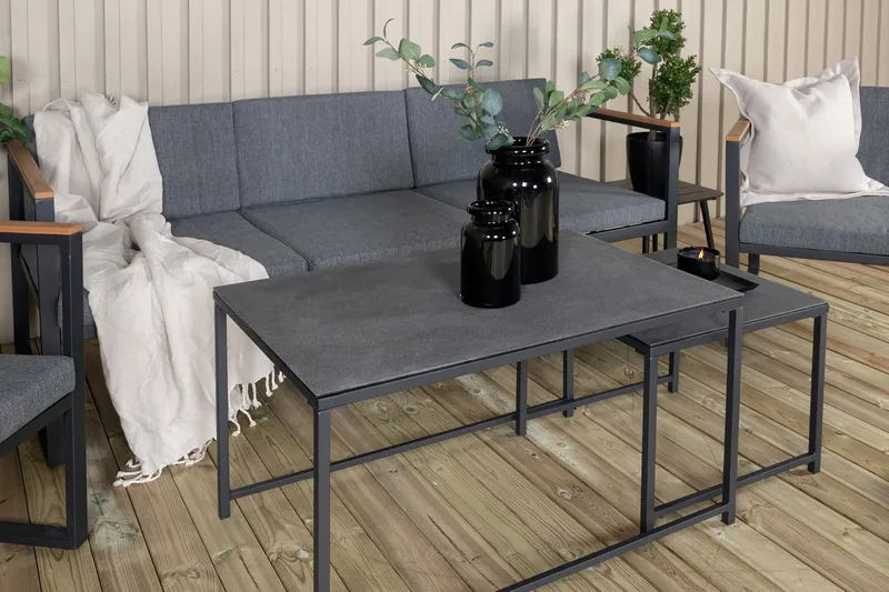 Dakar Loungegrupp Utomhus - Svart - Utemöbler - Utegrupp - Loungegrupp