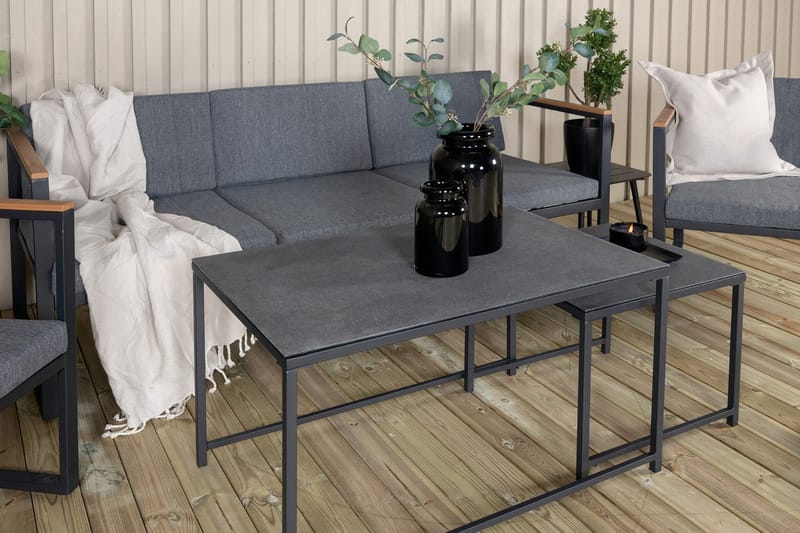 Dakar Loungegrupp Utomhus - Svart - Utemöbler - Utegrupp - Loungegrupp