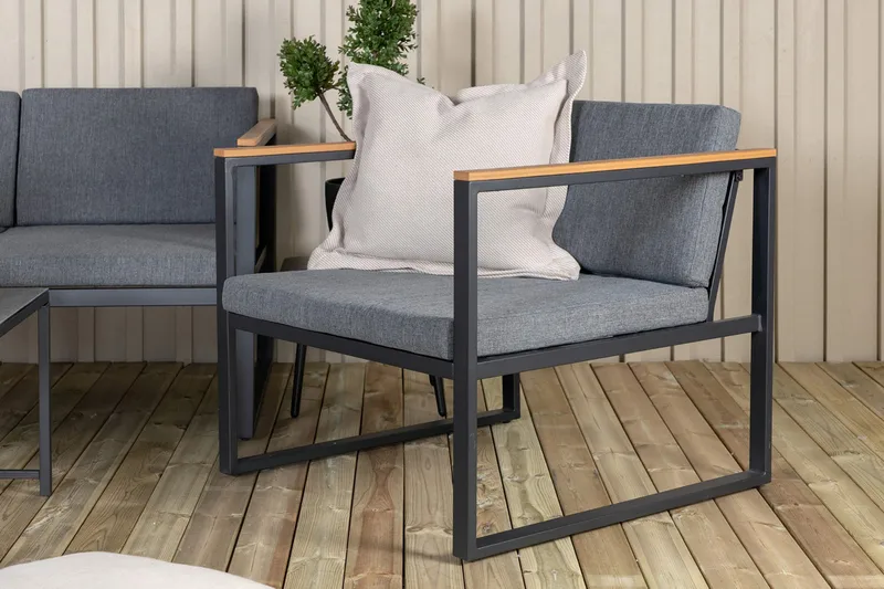 Dakar Loungegrupp Utomhus - Svart - Utemöbler - Utegrupp - Loungegrupp