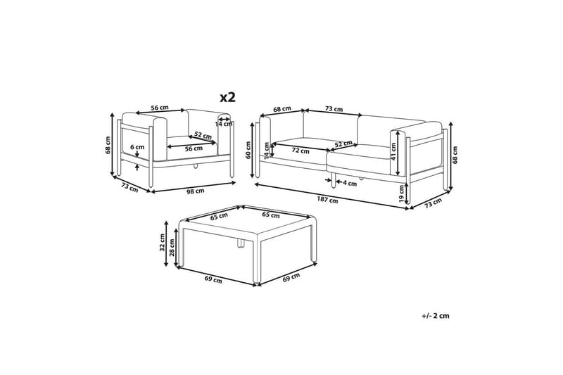Loungegrupp Ferretti - Utemöbler - Utegrupp - Loungegrupp