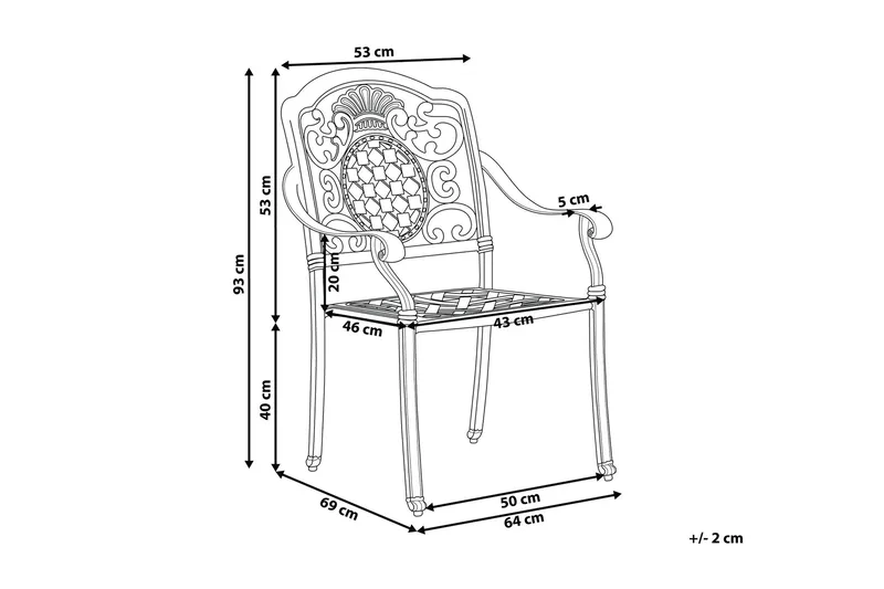 Festo Utestol 4-pack - Brun - Utemöbler - Balkong - Balkongmöbler - Balkongstolar
