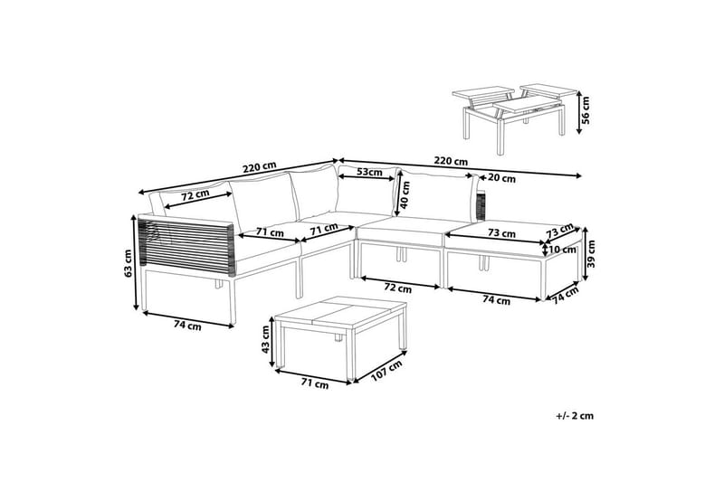 Loungegrupp Forano - Utemöbler - Utegrupp - Loungegrupp