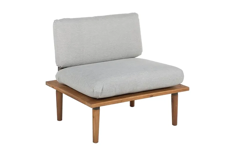 Frascati Loungegrupp Utomhus 80 cm - Grå - Utemöbler - Utegrupp - Loungegrupp