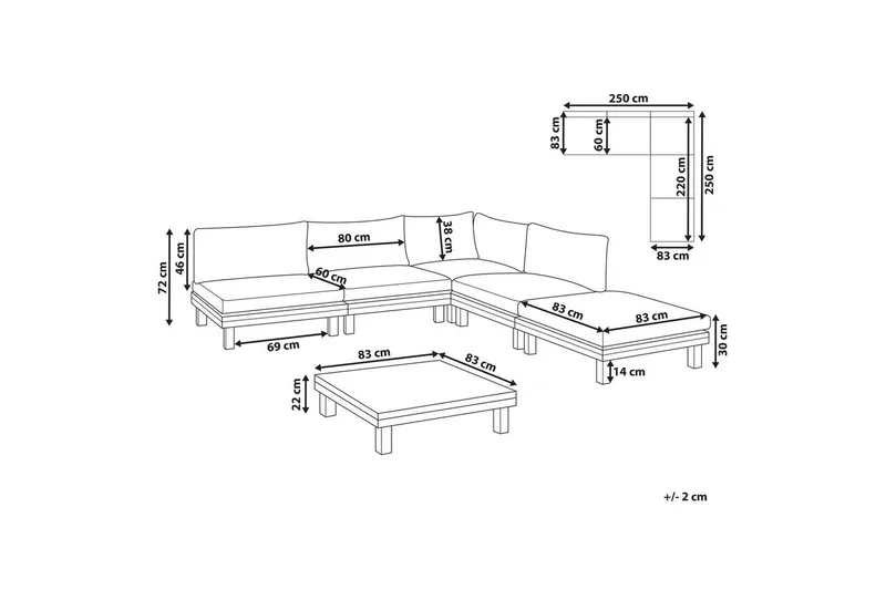 Loungegrupp Frazzano - Utemöbler - Utegrupp - Loungegrupp