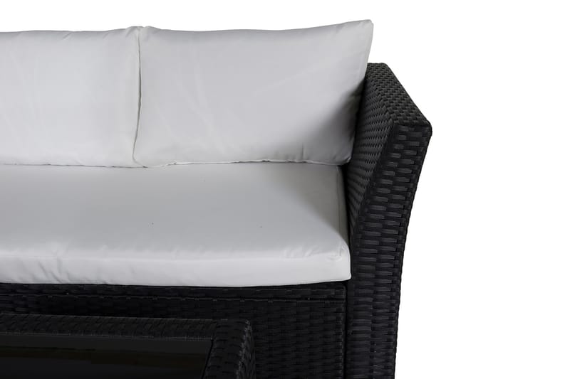 Haiti Loungegrupp Utomhus med Dynor - Svart - Utemöbler - Utegrupp - Loungegrupp