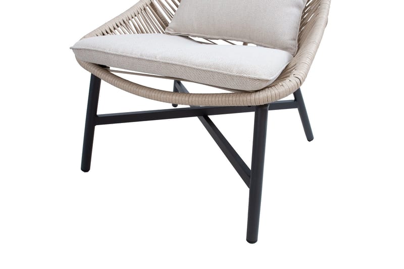 Helsinki Soffgrupp Utomhus - Natur/Svart - Utemöbler - Utegrupp - Loungegrupp