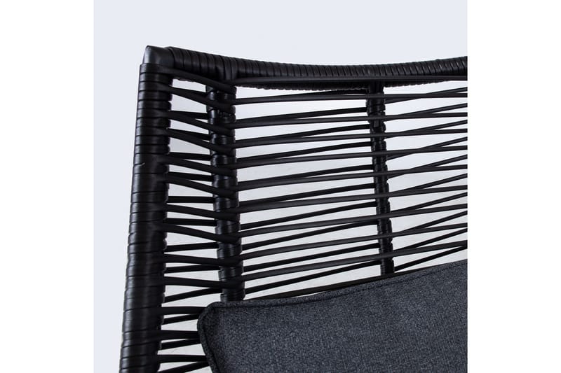 Helsinki Soffgrupp Utomhus - Svart/Natur/Grå - Utemöbler - Utegrupp - Loungegrupp