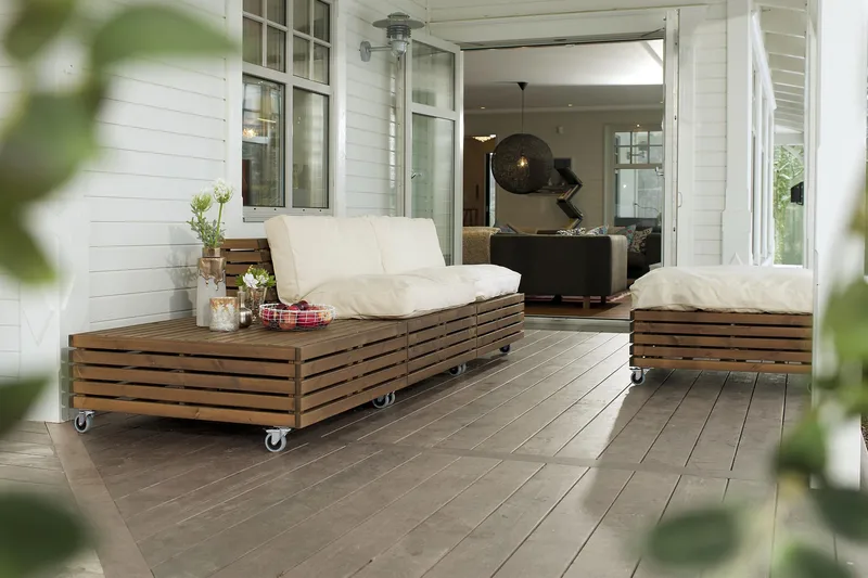 Hillerstorp Bara Vara Loungefåtölj m Divan 2-pack - Vit/Beige - Utemöbler - Utegrupp - Loungegrupp