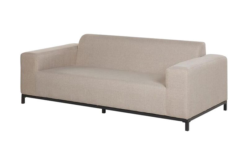 HUGHEN Loungegrupp Utomhus 5-sits Beige/Svart - Utemöbler - Utegrupp - Loungegrupp