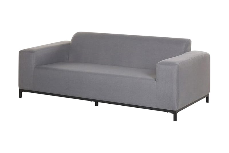 Hughen Loungegrupp Utomhus 5-sits - Grå/Svart - Utemöbler - Utegrupp - Loungegrupp