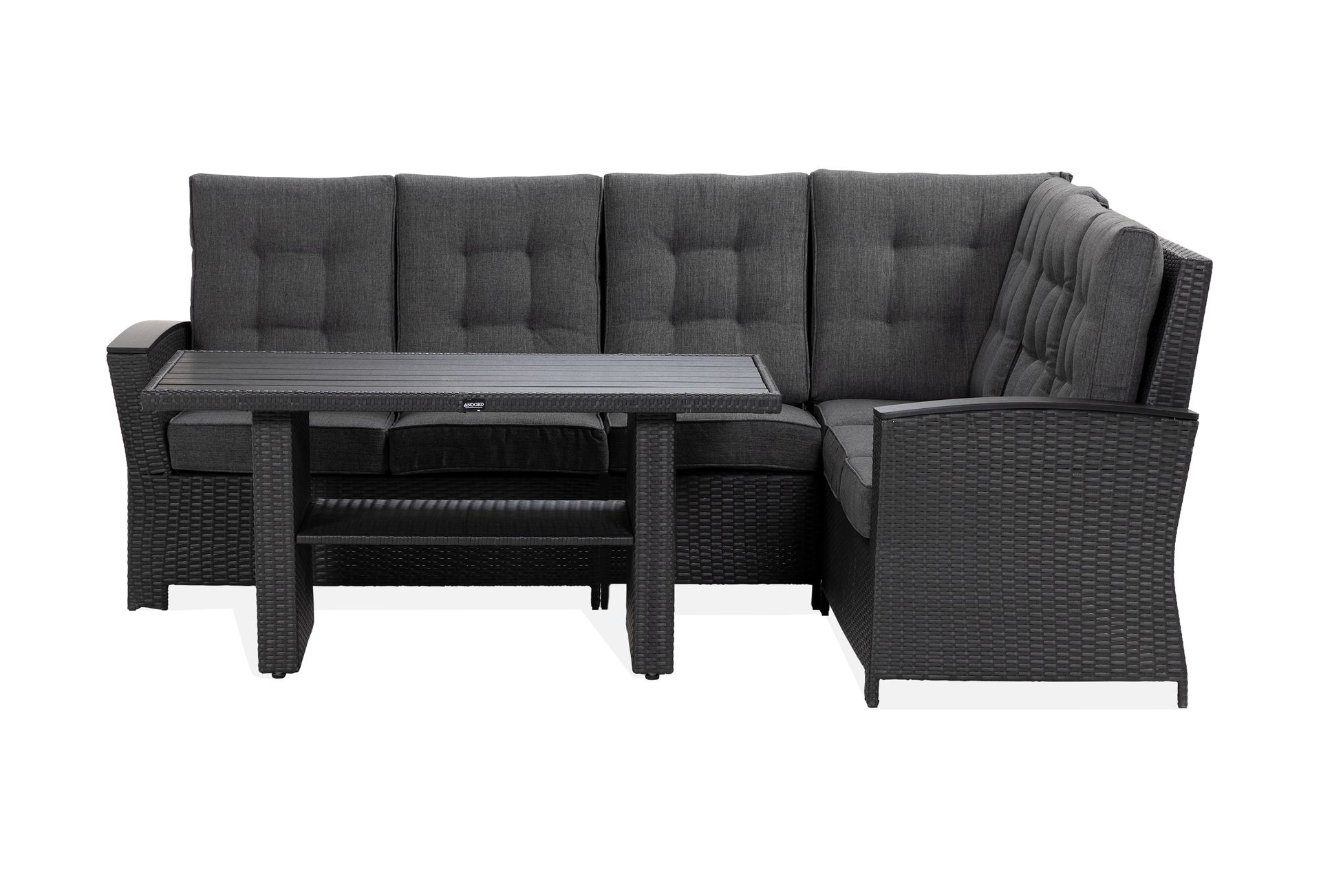 james lyx loungegrupp utomhus vändbar svart -