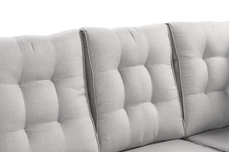 James Lyx Loungegrupp Vändbar - Vit / Gråa dynor - Utemöbler - Utegrupp - Loungegrupp