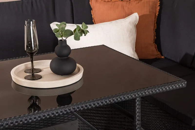 Knock Hörnsoffa Utomhus - Svart - Utemöbler - Utegrupp - Loungegrupp