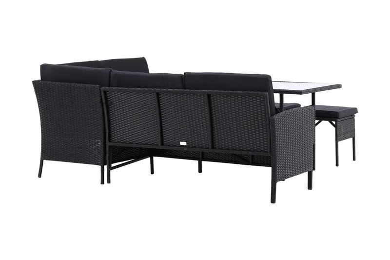 Knock Hörnsoffa Utomhus - Svart - Utemöbler - Utegrupp - Loungegrupp
