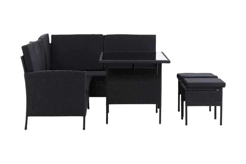 Knock Hörnsoffa Utomhus - Svart - Utemöbler - Utegrupp - Loungegrupp