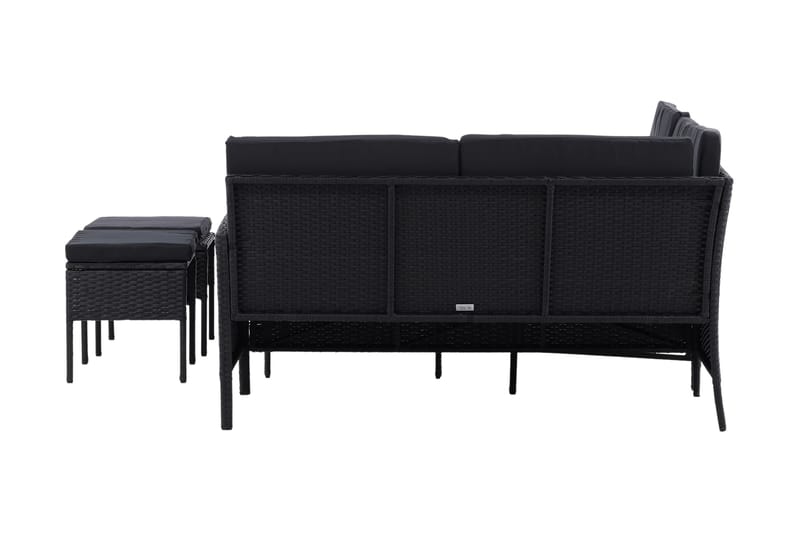 Knock Hörnsoffa Utomhus - Svart - Utemöbler - Utegrupp - Loungegrupp