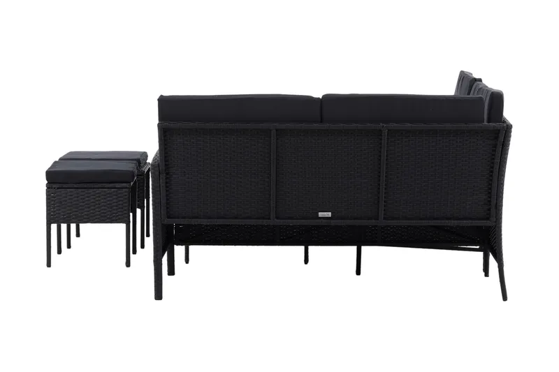 Knock Hörnsoffa Utomhus - Svart - Utemöbler - Utegrupp - Loungegrupp