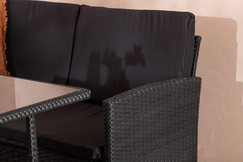 Knock Hörnsoffa Utomhus - Svart - Utemöbler - Utegrupp - Loungegrupp