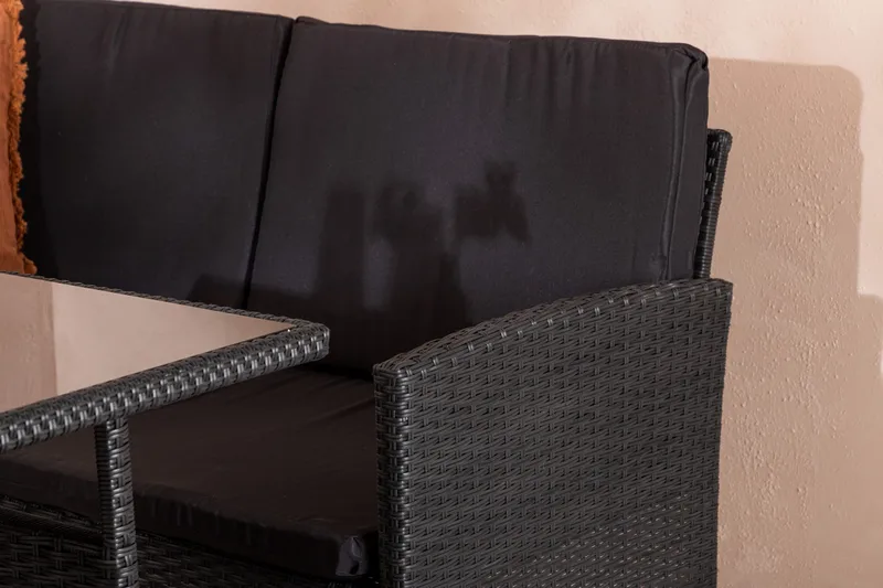 Knock Hörnsoffa Utomhus - Svart - Utemöbler - Utegrupp - Loungegrupp