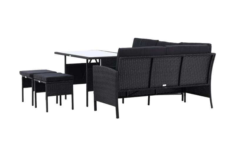 Knock Hörnsoffa Utomhus - Svart - Utemöbler - Utegrupp - Loungegrupp