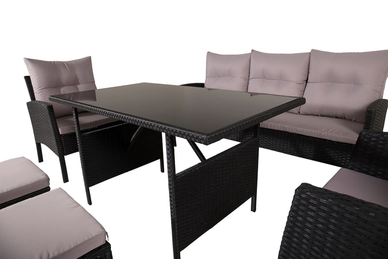 Knock Loungegrupp Utomhus - Svart - Utemöbler - Utegrupp - Loungegrupp