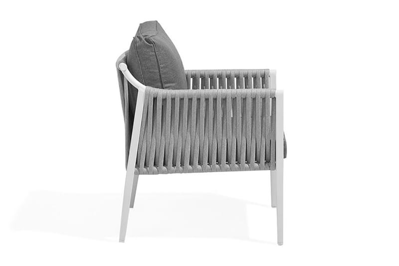 Latina Loungegrupp Utomhus 66 cm - Vit - Utemöbler - Utegrupp - Loungegrupp