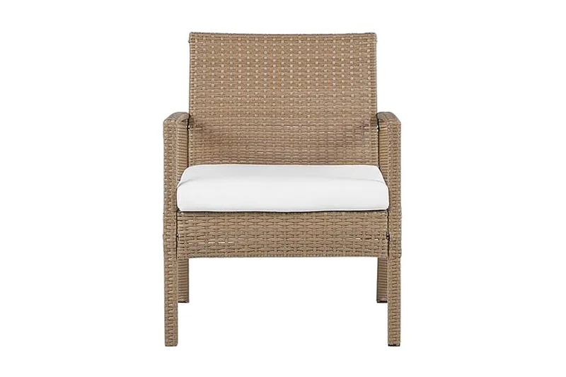 Loungegrupp Utomhus 4-sits konstrotting ljusbrun MARSALA - Trä/natur - Utemöbler - Utegrupp - Loungegrupp