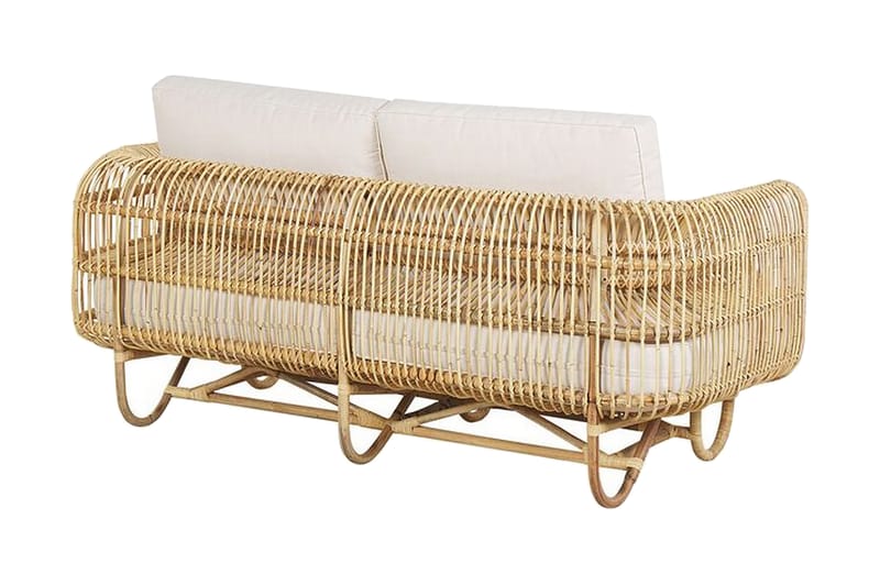 Loungegrupp Utomhus 4-sits rotting natur/beige DOLCEDO - Trä/natur - Utemöbler - Utegrupp - Loungegrupp