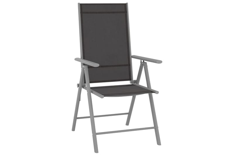 Loungegrupp Utomhus för trädgården 9 delar silver och svart - Svart - Utemöbler - Utegrupp - Loungegrupp