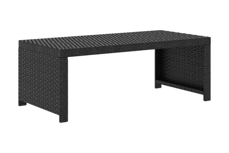 Loungegrupp Utomhus för trädgården med dynor 5 delar konstrotting sv - Svart - Utemöbler - Utegrupp - Loungegrupp