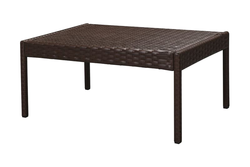 Loungegrupp Utomhus för trädgården med dynor 6 delar konstrotting br - Brun - Utemöbler - Utegrupp - Loungegrupp