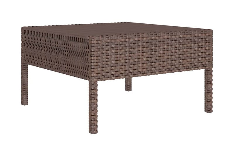 Loungegrupp Utomhus för trädgården med dynor 7 delar konstrotting br - Brun - Utemöbler - Utegrupp - Loungegrupp