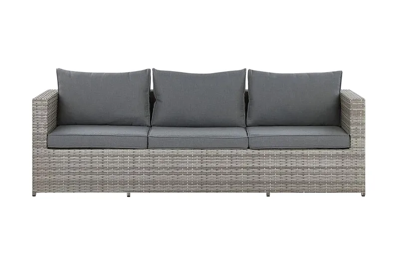 Loungegrupp Utomhus rottig grå SABBIA - Grå - Utemöbler - Utegrupp - Loungegrupp